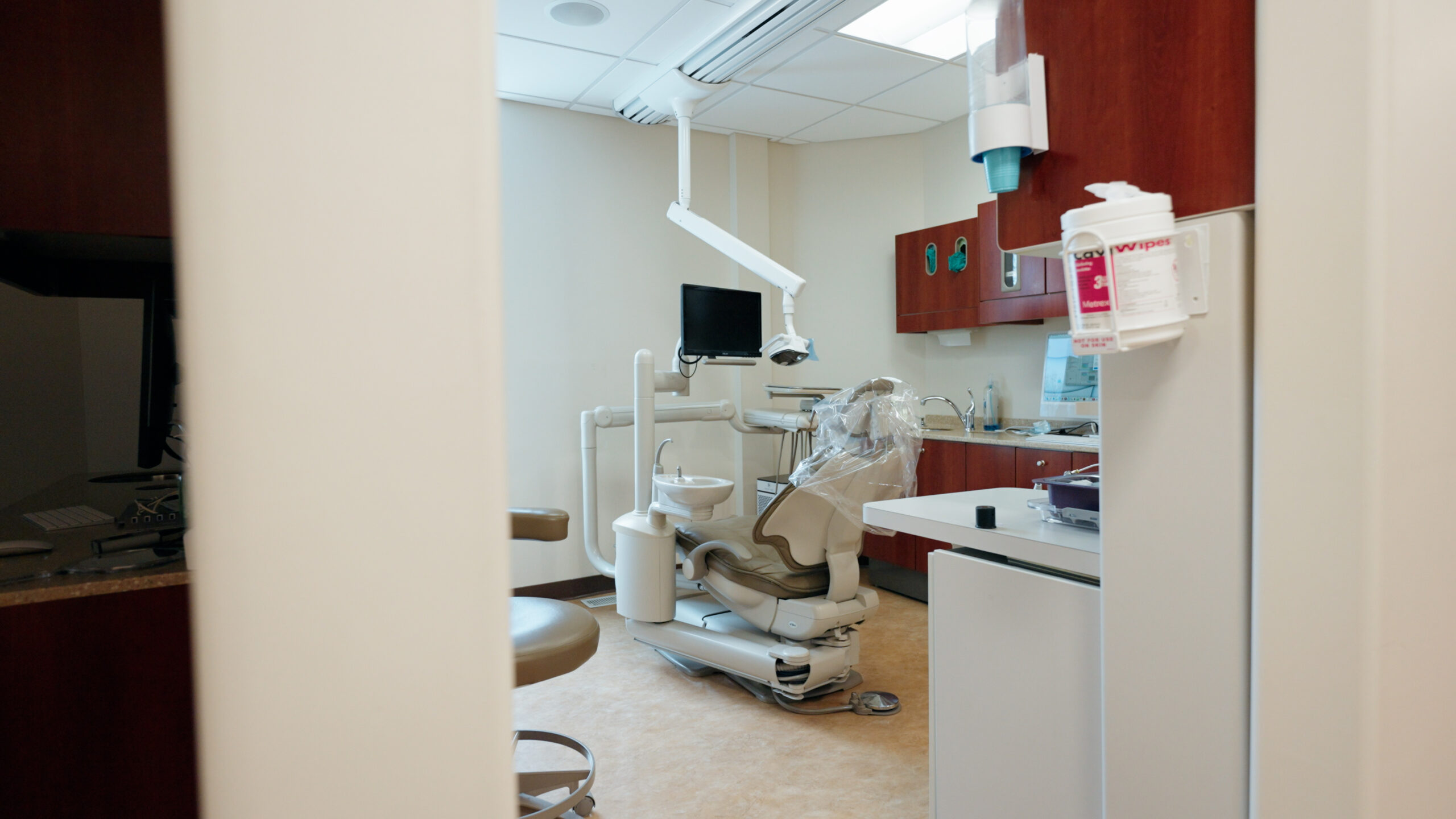 Patient treatment room with advanced dental equipment at D'Amico Dental Care Wayland