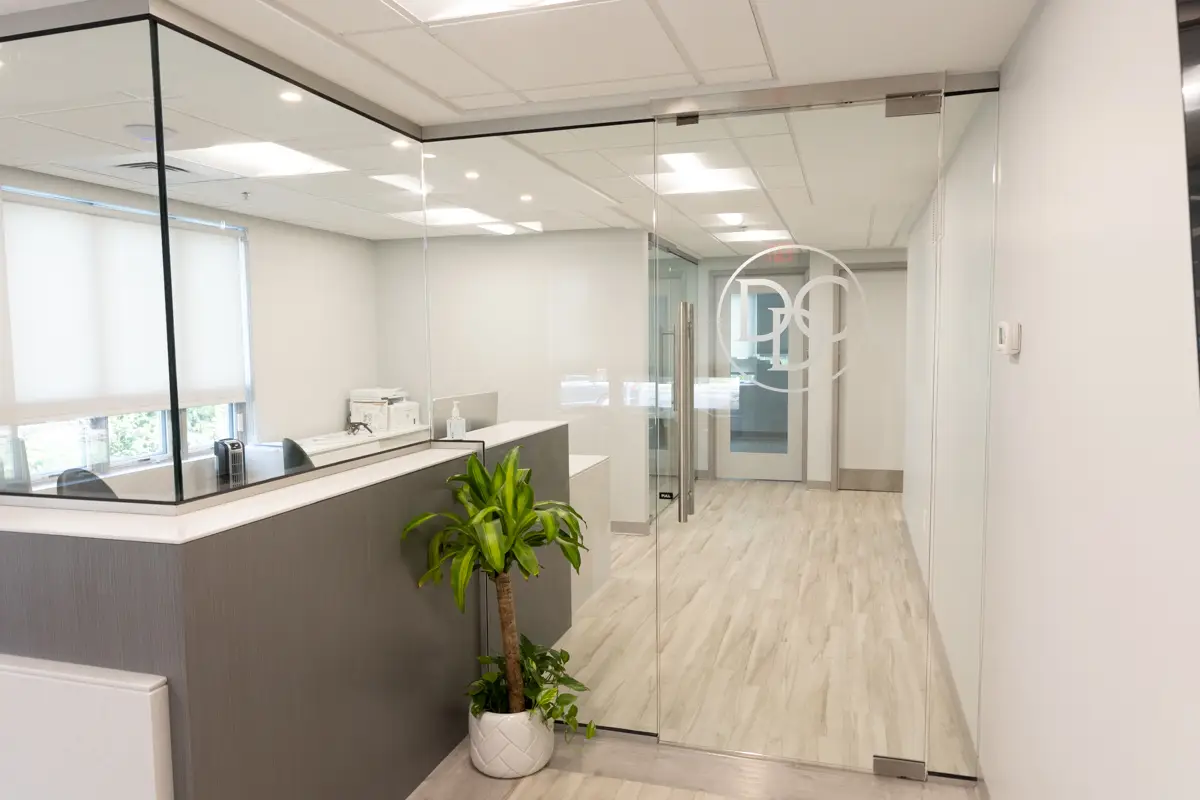 Interior of D'Amico Dental Care front office in Wayland, MA