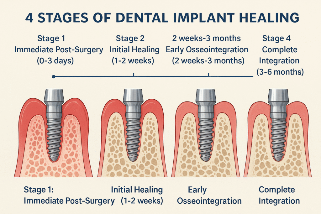 Dental Implant Healing Stages