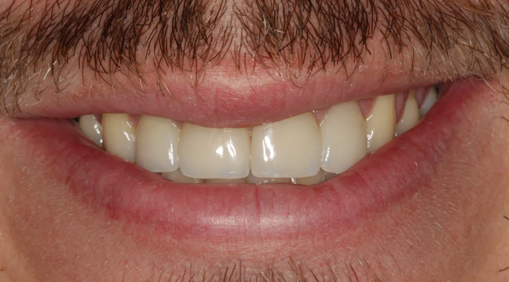 Completed porcelain veneer restoration with natural translucency at D'Amico Dental Care